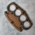 NCC Knives Knuck Small Tread Grapnel Bronze Four Finger Aluminum Paperweight
