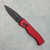 Pro-Tech TR-2 Auto Red Handle Black DLC MagnaCut Blade T203-RED