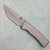 Chaves Knives Redencion 229 Integral Stonewash Titanium Handles Stonewash Tanto Blade