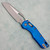 Microtech MSI RAM-LOK Fluted Blue Aluminum Handle Apocalyptic Standard 210-10APFLBL