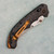 Benchmade Mini Bedlam Axis Lock Marbled Carbon Fiber Handles Satin S90V Blade 865-02