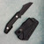 JRW Gear Traitor Fixed Blade Blackout Titanium Handles Black MagnaCut Blade