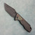 Something Obscene Company J-Cape V4 Frame Lock Black Titanium Handle w/ Blood Money Inlays Blackwash Blade (Pre-owned)