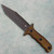 Bastinelli Creations Binome S/E Fixed Blade Green Torch Finished Micarta Handle Black Blade