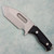 Medford Emperor Fixed Blade Black G10 Handles Tumbled S35VN Blade