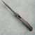 Brian Tighe Custom Tighe Down Button Lock Flipper Titanium Integral Handle w/ Black Timascus Inlays Damacore Blade Damasteel Clip and Pivot