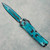 Microtech Combat Troodon D/E Gen III Turquoise Comic Strip Standard 1142-1TQCOMICS