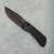 McNees Knives PM MAC 2 Auto Jigged Black Aluminum Handle Black Magnacut Blade