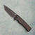 Chaves Knives Liberation Street Integral Flipper T/E Grey PVD Titanium Handle Grey PVD Blade