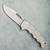Demko MG AD20 Clip Point Shark Lock Textured Titanium Handle w/ Finger Grooves Stonewash MagnaCut Blade