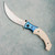 Columbia River Knife And Tool CRKT Ritual Liner Lock Assisted Flipper  Ivory Micarta Handles w/ Blue Steel Liners Satin Blade 7471