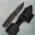 Benchmade Mini Bushcrafter Fixed Blade Carbon Fiber Handle Black Blade PROTOTYPE (Salesman Sample) 165BK