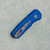 Pro-Tech Runt 5 Wharncliffe Solid Blue Handle Stonewash Blade R5101-BLUE (Pre-owned)