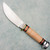 Marbles Hunter Fixed Blade Curly Maple Handles w/ Aluminum Pommel Satin Blade