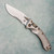 Microtech Marfione Select Amphibian RAM-LOK S/E Stonewash Frag Titanium Stonewash Part Serrated Blade Flamed Titanium Accent 137RL-11FRMS4