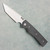 Chaves Knives Blue Label Liberation 229 Tanto Black Micarta Handles Satin Blade