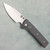 Chaves Knives Blue Label Scapegoat Street Black Micarta Handles Satin Blade