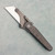 G&G Hawk Shortcut Utility Knife Stonewash Titanium Frame and Flipper