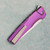 MachineWise Sonora Button Lock Flipper Diamonds Texture Pink Anodized Titanium Integral Handle Brass Bolster Stonewashed S90V Blade