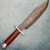 Bark River Bowie Fixed Blade Natural Canvas Micarta Handle Forced Patina A-2 Blade