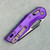 Microtech MSI RAM-LOK Purple Aluminum Handle Standard 210-1PU