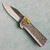 Aaron Creative Company The Blacksmith's Auto Hammered Titanium Handle AEB-L Blade 057S