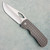 McNees Knives Dixon Frame Lock Frag Stonewash Titanium Handle Satin Stonewash Magnacut Blade Satin Hardware