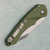 Heretic Knives Mini Pariah Auto S/E OD Green Handle Stonewash Standard H054-2A-GRN