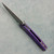 Sharknivco Custom Waka Frame Lock Blurple Gills Titanium Handle RWL34 Blasted Blade