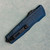 Microtech Luminary ZBP Weathered Blue Part Serrated Signature Series 1270-2WBLS