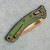 Microtech Marfione Select Amphibian RAM-LOK S/E Antique Green Titanium Handles Bronzed Blade Bronze Titanium Accents 137RL-13MS1