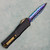 Marfione Custom Combat Troodon LT D/E Black Hefted Alloy Handle Bronze Hardware w/ Flamed Titanium Accent Blued Bertie Rietveld Dragonskin Ball Bearing Damascus Blade