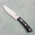 Bark River Fox River Fixed Blade Black Canvas Micarta Handle Satin A-2 Blade