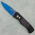 Pro-Tech TR-2 Auto Black Handle W/Textured Corners Sapphire Blue MagnaCut Blade TR-2SB (BLEM)