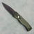 Pro-Tech TR-2 Auto Green Handle W/Textured Corners DLC Black MagnaCut Blade TR-2GREEN
