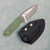 Pro-Tech Les George SBR Fixed Blade Natural G-10 Handle Stonewash Blade Kydex Sheath