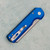 Pro-Tech Slimfoot Auto Solid Blue Handle Stonewash MagnaCut Blade TK1101-LTDBLUE (Consignment)