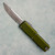 Microtech UTX-85 Gen IV T/E OD Green Handle Stonewash Part Serrated Blade 12334-11OD