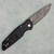 Pro-Tech TR-3 Integrity Button Lock Reptile Textured Black Handle Acid Etched Pattern Blade (Consignment)