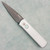Pro-Tech Godson Solid Satin Silver Handle Damascus Blem Blade (Consignment)