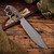RMJ USA Marauder Fixed Blade Hyena Brown G10 Handle Savage Stainless Blade