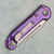 Microtech Marfione Select LUDT S/E Gen III Purple Haze Titanium Handle Stonewash Standard Purple Accent 1135-10MS9