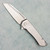 MachineWise Mojave Frame Lock Flipper Titanium Epicenter Texture Handle Stonewashed S90V Blade