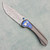 Brian Brown Raptor V3 Frame Lock Integral Titanium Handle w/ Timascus Inlays Grabak Damasteel Blade AE Exclusive