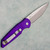 Pro-Tech TR-3 X1 LTD Purple Fish Scale Purple Handle Stonewash/Satin Blade Pearl Button (Pre-owned)