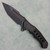 ADV André de Villiers Ronin R1 Integral Frame Lock Blackwash Titanium Handles Blackwashed Blade