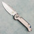 Microtech Marfione Select LUDT S/E Gen III Titanium Handle Stonewash Standard Blue Accent 1135-10MS3