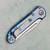 Microtech Marfione Select LUDT S/E Gen III Ice Blue Titanium Handle Stonewash Standard Blue Accent 1135-10MS11