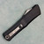 Marfione Custom Combat Troodon LT Black Hefted Alloy Handle Flamed Titanium Accent Mirror Polished Hellhound Tanto Blade