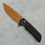 Pro-Tech Mordax Button Lock Flipper Solid Black Handle Tan PVD Magnacut Blade SHOT26.MORDAX.1